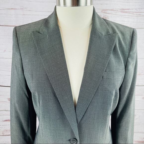 Calvin Klein blazer crosshatch pattern size 10 - Picture 2 of 14